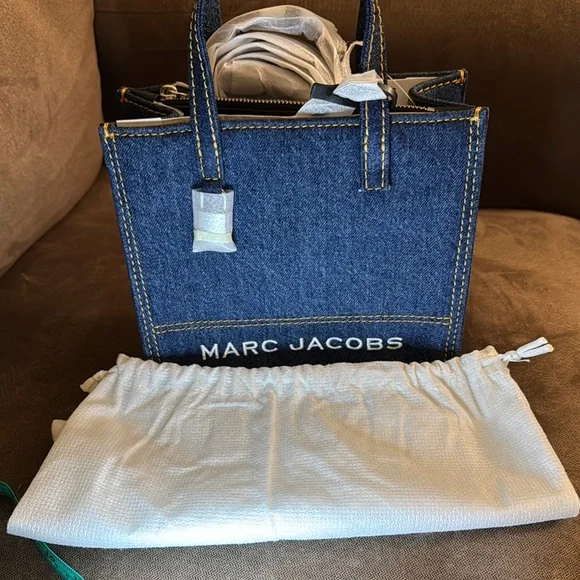 Marc Jacobs Indigo Denim Tote - Picture 2 of 8